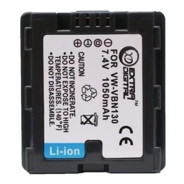 Акумулятор для фотоапарата Extradigital DC-500 Panasonic VW-VBN130 1050 mAh