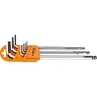 Набор шестигранных ключей Neo Tools 09-525 Orange Brown 9 шт