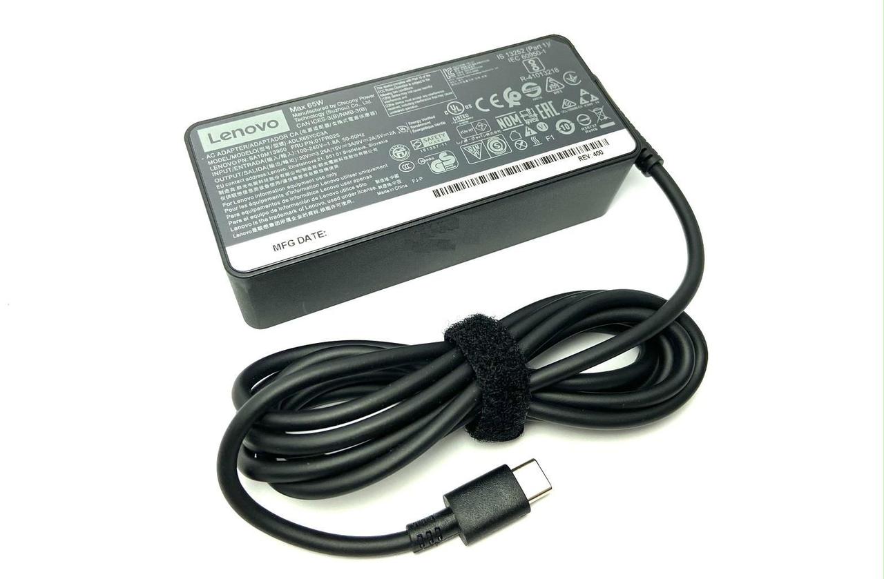 Блок питания Lenovo ( 20V 3,25A 15V 3A 65W) Type-C original "Б/У"