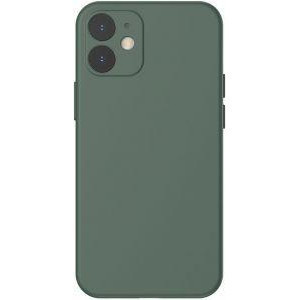 Чохол-накладка Baseus iPhone 12 (WIAPIPH61N-YT6A) Dark Green Jelly Liquid Silica Gel