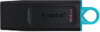 Флеш память Kingston DataTraveler Exodia 2x64GB Gen 1 Black Blue USB 3.2 (DTX/64GB-2P)