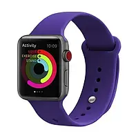 Ремешок для смарт-часов UWatch Apple Watch 38mm/40mm/41mm UWatch Silicone Strap Deep Purple