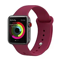 Ремешок для смарт-часов UWatch Apple Watch 38mm/40mm/41mm Silicone Strap Rose Red