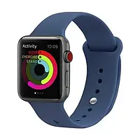 Ремешок для смарт-часов UWatch Apple Watch 42/44mm/45mm UWatch Silicone Strap Ocean Blue