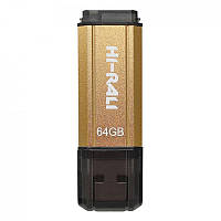 Флеш память Hi-Rali 64GB Stark Series Gold (HI-64GBSTGD)