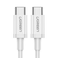 Дата-кабель Ugreen US264 USB Type-C (тато)  -  USB Type-C (тато), 1m White 60W 3A (60518)