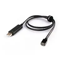 Дата-кабель Dexim 065-BL 0.8m USB (тато) - microUSB (тато) Black
