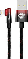 Дата-кабель Baseus MVP 2 Elbow-shaped CAVP000020 USB (тато)  -  Lightning (тато) 1m Black Red