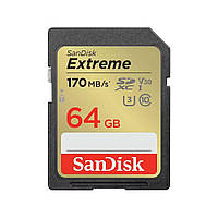 Карта памяти SanDisk SDSDXV2-064G-GNCIN Gold 64 GB SDXC UHS-I U3 V30 Extreme