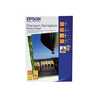 Фотопапір Epson Premium Semigloss C13S041765 White 10x15, 251 г/м2, 50 арк