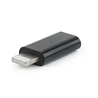 Переходник Cablexpert A-USB-CF8PM-01 USB Type C (мама) - Lightning (тато) Black