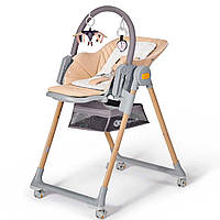 Стульчик для кормления Kinderkraft Lastree Beige Wood