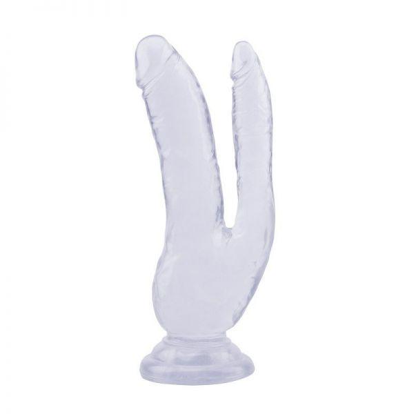 Подвійний фалоімітатор 8.0 Inch Dildo, Clear