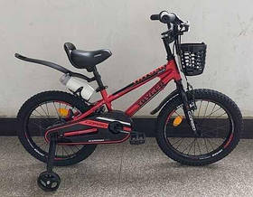 Велосипед 18 дюймів для дітей 6-8 років, алюмінієва рама, CORSO TAYGER TG-43922 червоний