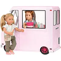 Іграшковий транспорт Our Generation Фургон із морозивом Pink і аксесуарами