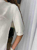 Костюм жіночий лляний кофта і штани вільного крою (Норма і полубатал), фото 10