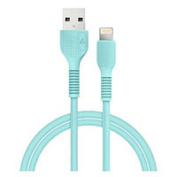 Дата-кабель Acclab AL-CBCOLOR-L1MT USB-A (тато) - Lightning (тато) 1.2m Mint (1283126518195)