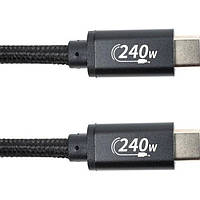 Дата-кабель San Guan CA914128 Type-C (тато)  -  USB Type-C (тато) 3m Black