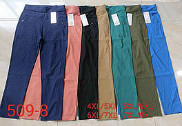 Штани жіночі Kenalin 509-8 різні кольори демісезонні батальні р.4XL-7XL (уп. 7 шт)