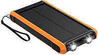 Внешний портативный аккумулятор PowerPlant PB930494 10000mAh Black 50W Solar Panel