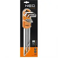 Набор шестигранных ключей Neo Tools 09-515 Silver 9 шт