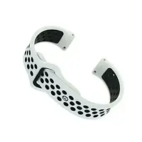 Ремешок для смарт-часов BeCover Nike Style для Nokia/Withings Steel/Steel HR black-white (705768) Black White