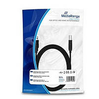 Дата-кабель MediaRange MRCS103 USB-A (тато)  -  USB-B (тато) 3m Black