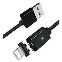 Дата-кабель Essager Magic Power Magnetic EXCCXL-ML01 Type-A (тато) - Lightning (тато) 1m Black