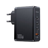 Адаптер питания для телефона USAMS US-CC163 T50 Black 100W 4 Ports