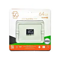 Карта памяти T&G TG-64GBSDCL10-00 Black 64GB microSDXC Class 10 UHS-I