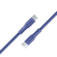Дата-кабель Promate xcord-cc USB Type-C (тато) - USB Type-C (тато) 1m Navy 3A