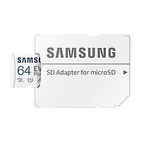 Карта памяті Samsung 64GB microSDXC Class 10 UHS-I U1 V10 A1 EVO Plus + SD Adapter MB-MC64KA