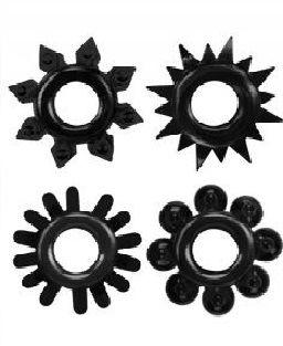 Набір ерекційних кілець Cock Rings Set, Black