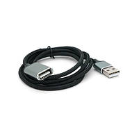 Дата-кабель VEGGIEG YT-AM/AF-UF2-2 USB (тато)  -  USB (мама) 1 m Black