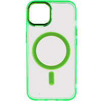 Чехол-накладка EpiK TPU Iris with MagSafe для Apple iPhone 14 (6.1") Light Green