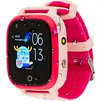 Смарт-годинник AmiGo GO005 Pink дитячий Splashproof 4G Wi-Fi Thermometer (dwswgo5p)