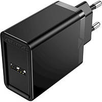 Адаптер питания для телефона Vention FAAB0-EU Black USB-A 12W Wall Charger