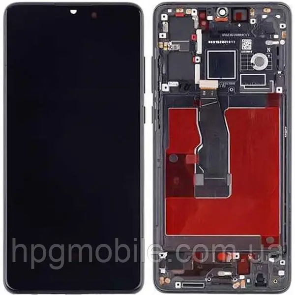 Дисплей для Huawei P30 Pro OLED модуль (екран, сенсор) з рамкою, оригінал, Чорний, фото 1