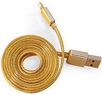 Дата-кабель Remax Golden 1m USB (тато) - Lightning (тато) Gold