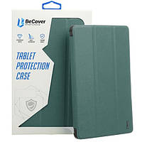 Чехол-книга для планшета BeCover Soft Edge з кріпленням для Samsung Galaxy X110/X115 Tab A9 Dark Green