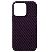 Чехол-накладка ArmorStandart LikeCarbon MagCase Apple iPhone 14 Pro Max Purple (ARM69205)