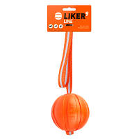 Игрушка для собак Liker Line Мячик с лентой 9 см 6288 OIU