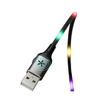 Дата-кабель Remax RC-133i EL Luminous (Sound-Activated) USB (тато) - Lightning (тато), 1m Black