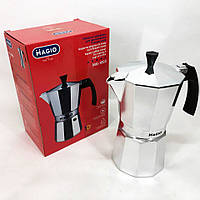Гейзерная кофеварка для индукции Magio MG-1003, Кофеварка для дома, IM-396 Кофейник гейзерный TOL