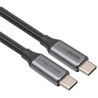 Дата-кабель Cabletime CA914234 USB-C (тато) - USB-C (тато), 2m Black