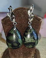 Серьги с яшмой камамба