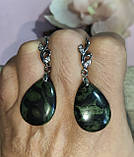 Серьги с яшмой камамба, фото 6