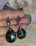 Серьги с яшмой камамба, фото 8