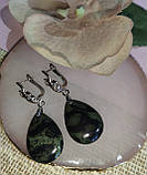 Серьги с яшмой камамба, фото 9