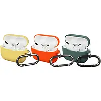 Чехол для наушников ArmorStandart Airpods Pro/Pro 2 Silicon with hook ARM56823 (Atrovirens,Orange,Yellow) 3